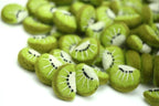 Filz Kiwi Scheiben 2 cm breit 1,5 cm hoch Handgefertigt
