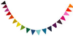 Bunte Filzgirlande Wimpelkette 160 cm Partydekoration