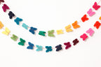 Schmetterlingsgirlande aus Filz, bunt, 160 cm, 28 Schmetterlinge, Wanddekoration