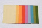Wollfilz Pastellfarben Regenbogen 9 Stück 20x30 cm 100% Schurwolle