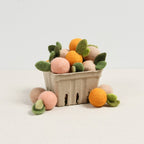Wollfilz Clementine 6er Pack - DIY Girlande, Mobile, Foto Requisiten, Filz Obst, Lebensmittel, Sommer Dekoration