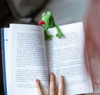 Gefilztes Frosch Lesezeichen aus Wolle (16 cm)