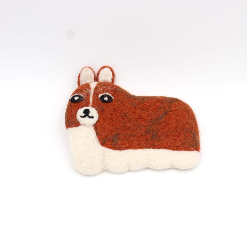Wollfilz Untersetzer für Hunde - Tierform, 15-18 cm