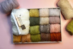 Nadelfilz-Wollset 'Whispers of the Woods' Waldfarben 15 Farben Holzoptik