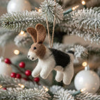 Wollfilz Tierornamente Esel und Hund – Weihnachtsdeko 10 cm