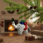 Wollfilz Tierornamente Esel und Hund – Weihnachtsdeko 10 cm