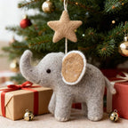 Wollfilz Elefant Anhänger Handgemachter Tieranhänger Weihnachtsdekoration Wohnkultur Deko Weihnachtsgeschenk