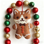 Filz Lebkuchenmann Anhänger Woll Weihnachtsdekoration Katze Spielzeug Christbaumschmuck Geschenk