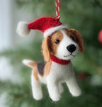 Weihnachtsdeko Anhänger Wollfilz Pudel Winter Geschenk Wohnkultur