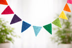 Bunte Filzgirlande Wimpelkette 160 cm Partydekoration