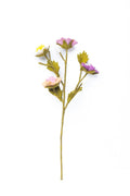 Filzblumen-Zweig Pastell Wiesenblumen bunt mit Draht – Deko Blütenzweig