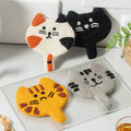 Wollfilz Tier Kaffeetasse Untersetzer - neugierige Katze, 11-12 cm
