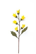 Gefilzter Forsythien-Ast aus Filz - Frühlingsdeko mit Draht