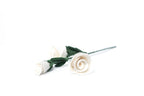 Filz Lisianthus Blume – weiße Filzblume, Naturdeko, minimalistische Boho Deko