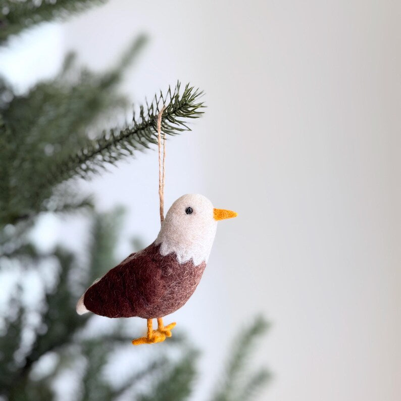 Filz Ornament Adler – Handgefertigter Weihnachtsschmuck
