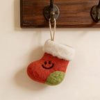 Gestrickter Wollfilz Weihnachtsstrumpf Deko Anhänger Filz Ornament Puppen