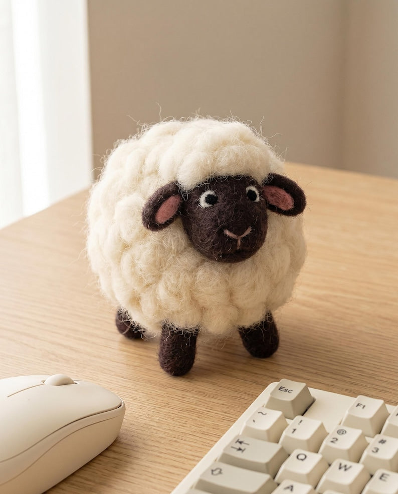 Nadelfilz-Kit für Anfänger, DIY Bastelset Schafwolle, Hobby Stressabbau