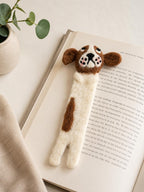 Gefilztes Lesezeichen Englischer Springer Spaniel - Handgefertigt, 16 cm, Wolle