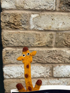 Gefilztes Giraffen Lesezeichen aus Wolle, 16 cm