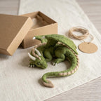 Nadelfilz-Kit für Anfänger, schlafender Drache, DIY Handwerk Set, Fantasy Geschenk für Erwachsene