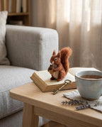 Nadelfilz-Kit Eichhörnchen für Anfänger DIY Bastelset Merinowolle 6-8 cm