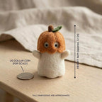 Nadelfilz Geist mit Kürbis Korb Halloween Schreibtisch Dekor