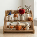 Nadelfilz Geist mit Kürbis Korb Halloween Schreibtisch Dekor