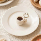 Nadelfilz-Schlüsselanhänger Lebensmittel Burger Ei Kaffeetasse Taschenanhänger