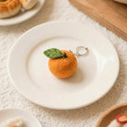 Wollfilz Frucht-Schlüsselanhänger, Erdbeer Avocado Karotte Banane Handgefertigt Taschenanhänger