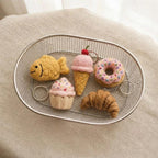 Wollfilz Schlüsselanhänger Kawaii Croissant Donut Taschenaccessoire Deko